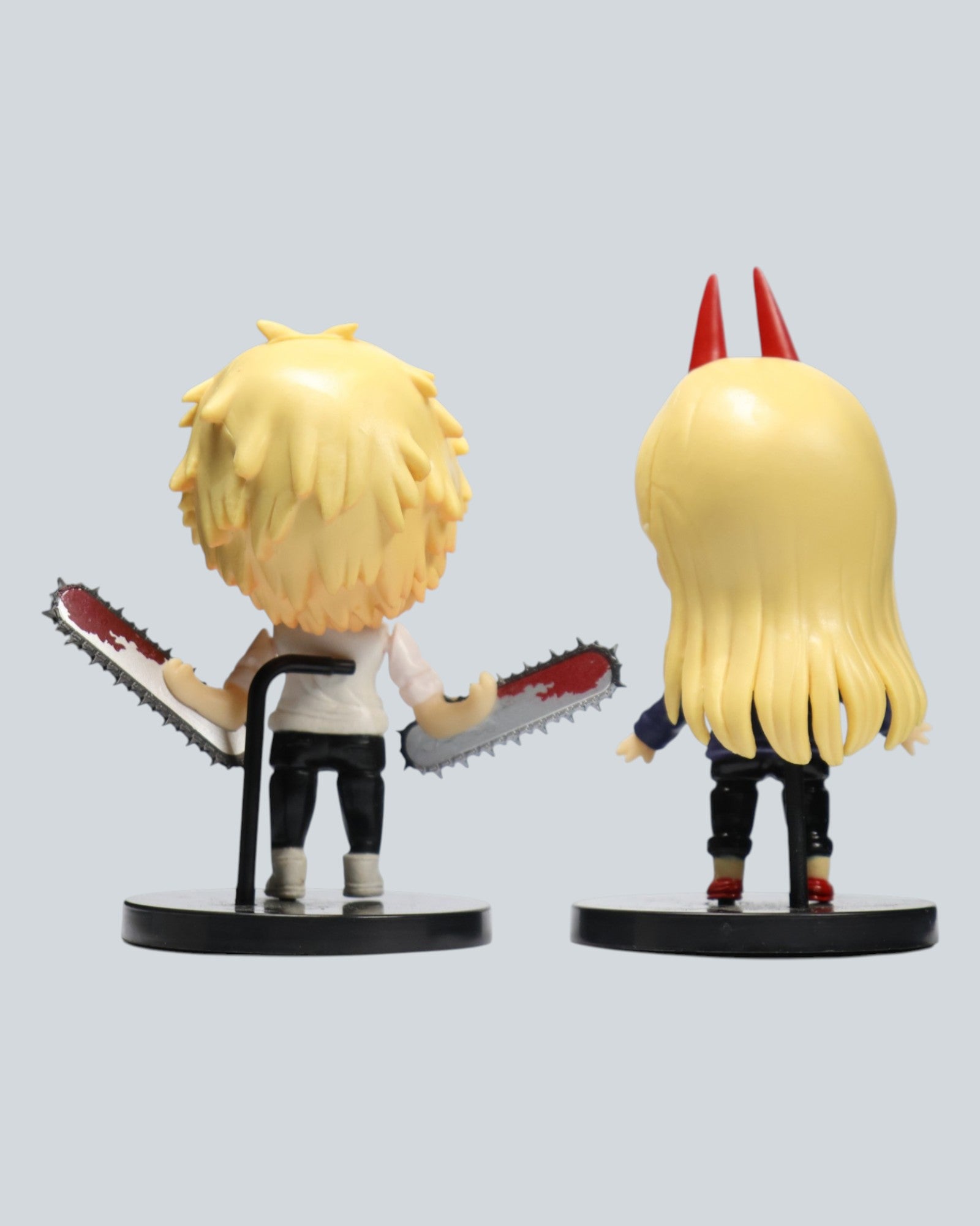 Chainsaw Man Chibi Figure Set – Denji & Power Blood Devil Duo (Premium PVC)