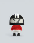 Angry Biker / Racer Stylized Mini Figure - Red & White Edition