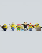 Minions Mega Figure Set of 7 - Young Gru and Minion Variants