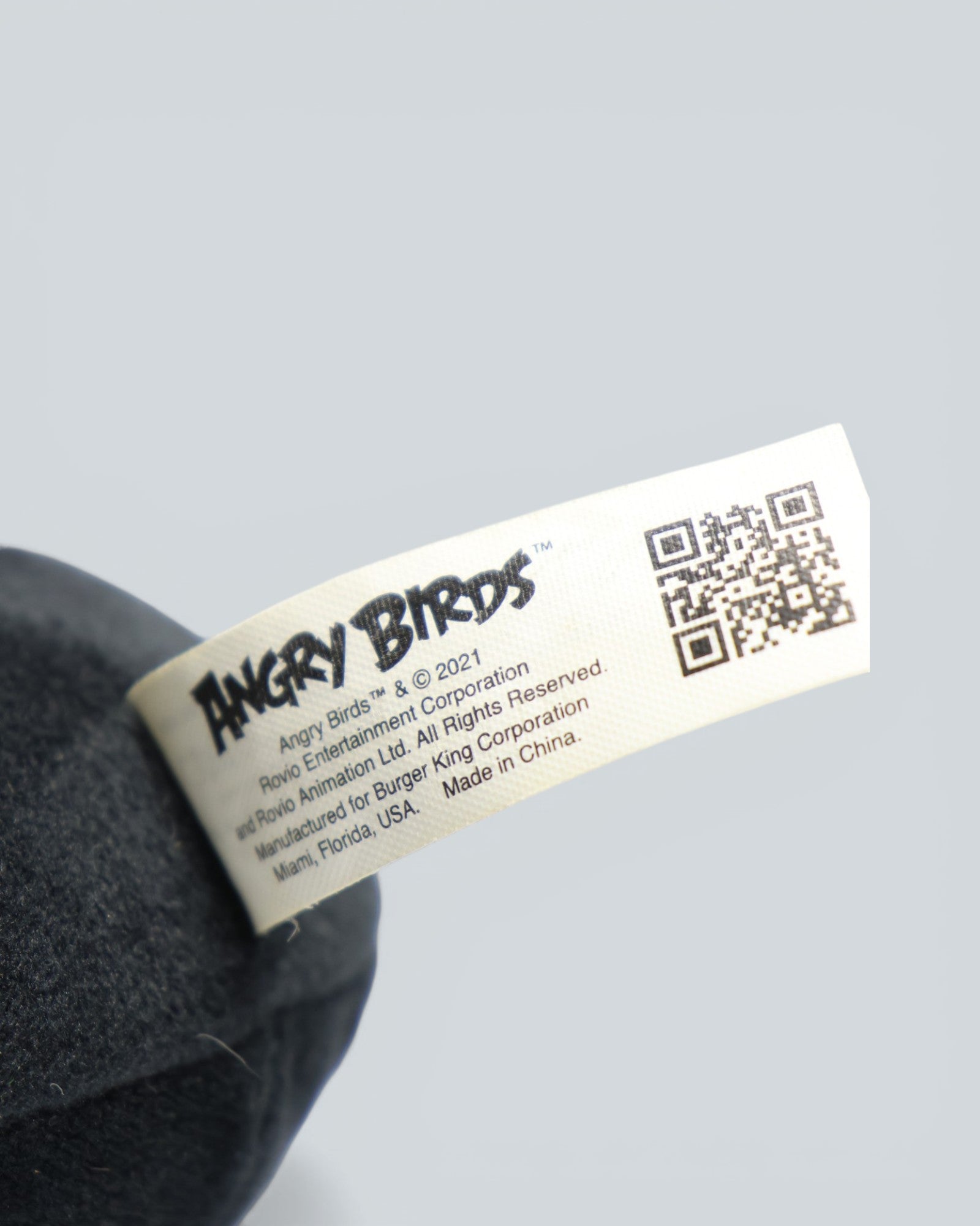 Angry Birds "Bomb" Black Bird Plush - Official Movie/Game Collectible