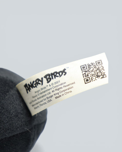 Angry Birds "Bomb" Black Bird Plush - Official Movie/Game Collectible