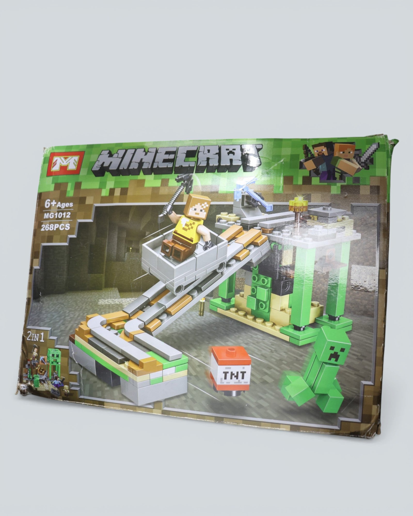 Minecart 2-in-1 Minecart & Cave Building Block Set (268 Pcs)