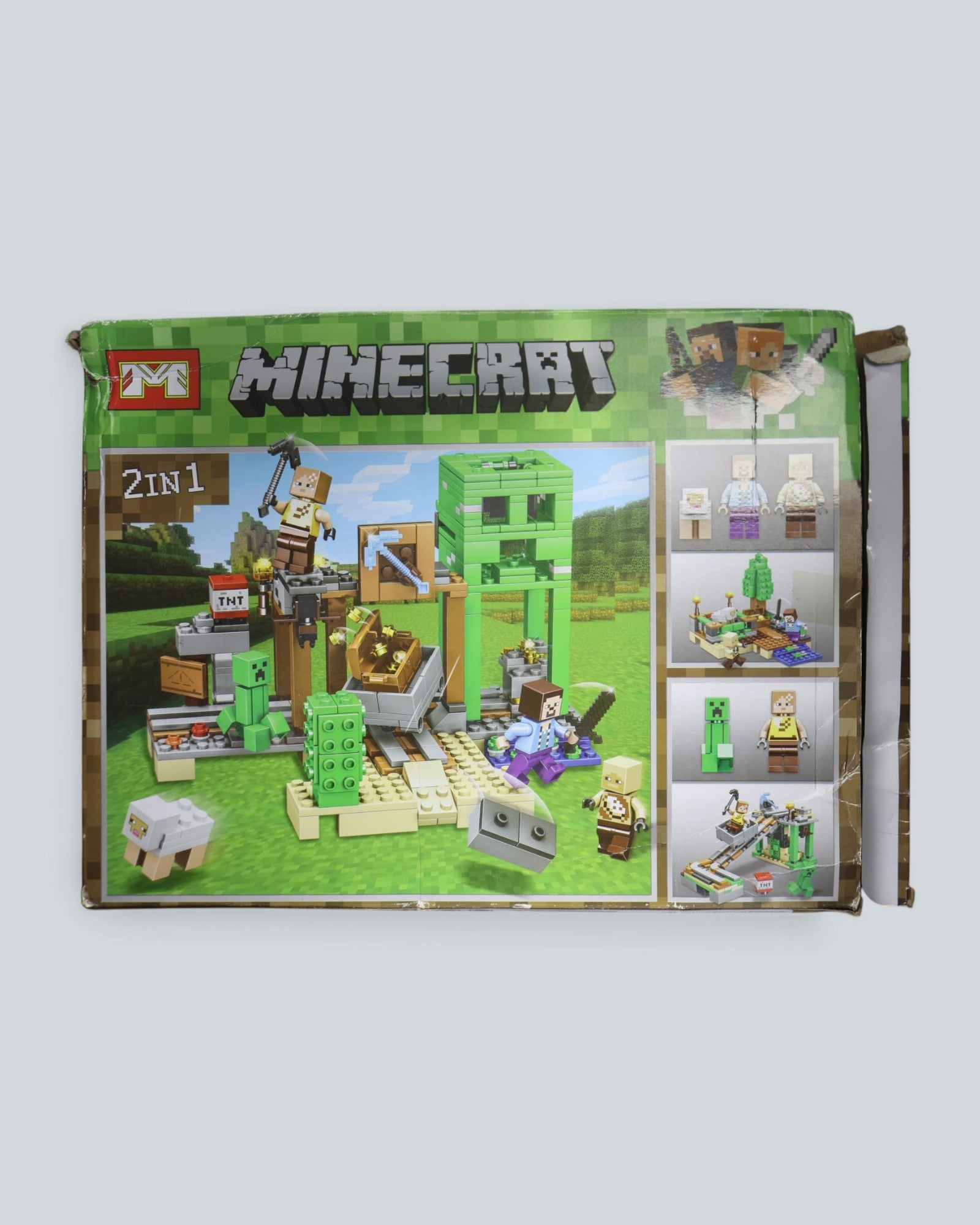 Minecart 2-in-1 Minecart & Cave Building Block Set (268 Pcs)