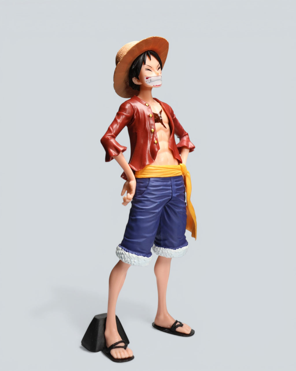 One Piece Monkey D. Luffy Action Figure with Swappable Faces - 10 inches
