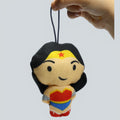 DC Wonder Woman Plush Keychain - Heroic Mini Figure