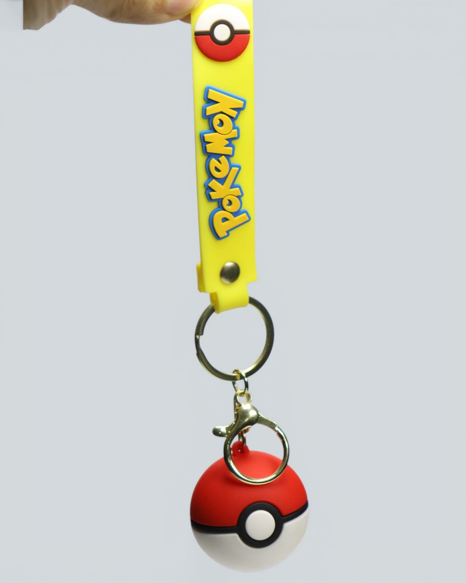 Pokémon Poké Ball Keychain with Silicone Wrist Strap