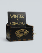 Game of Thrones "Winter Is Coming" Wooden Music Box - Stark Sigil Edition