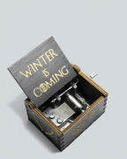 Game of Thrones "Winter Is Coming" Wooden Music Box - Stark Sigil Edition