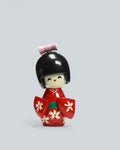 Japanese Kokeshi-Style Miniature - Ceramic Doll Figurine