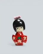Japanese Kokeshi-Style Miniature - Ceramic Doll Figurine