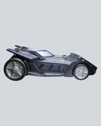 DC Justice League Action Batmobile with Machine Gun Accessory - 16 inches.