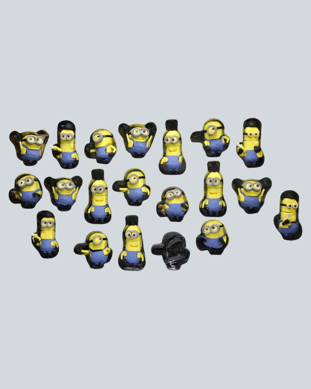 Minions 3D Puzzle Erasers – Pack of 19 Collectible Figures