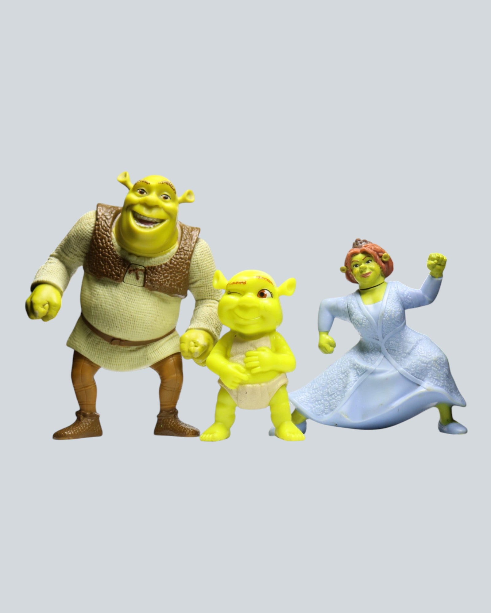 Shrek Family Figure Set - Shrek, Fiona & Ogre Baby - Set of 3
