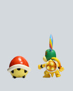 Super Mario Lemmy Koopa & Buzzy Beetle Figure Set