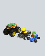 Mario Kart & Monster Jam Vehicle Set | Wario, Yoshi & Bowser