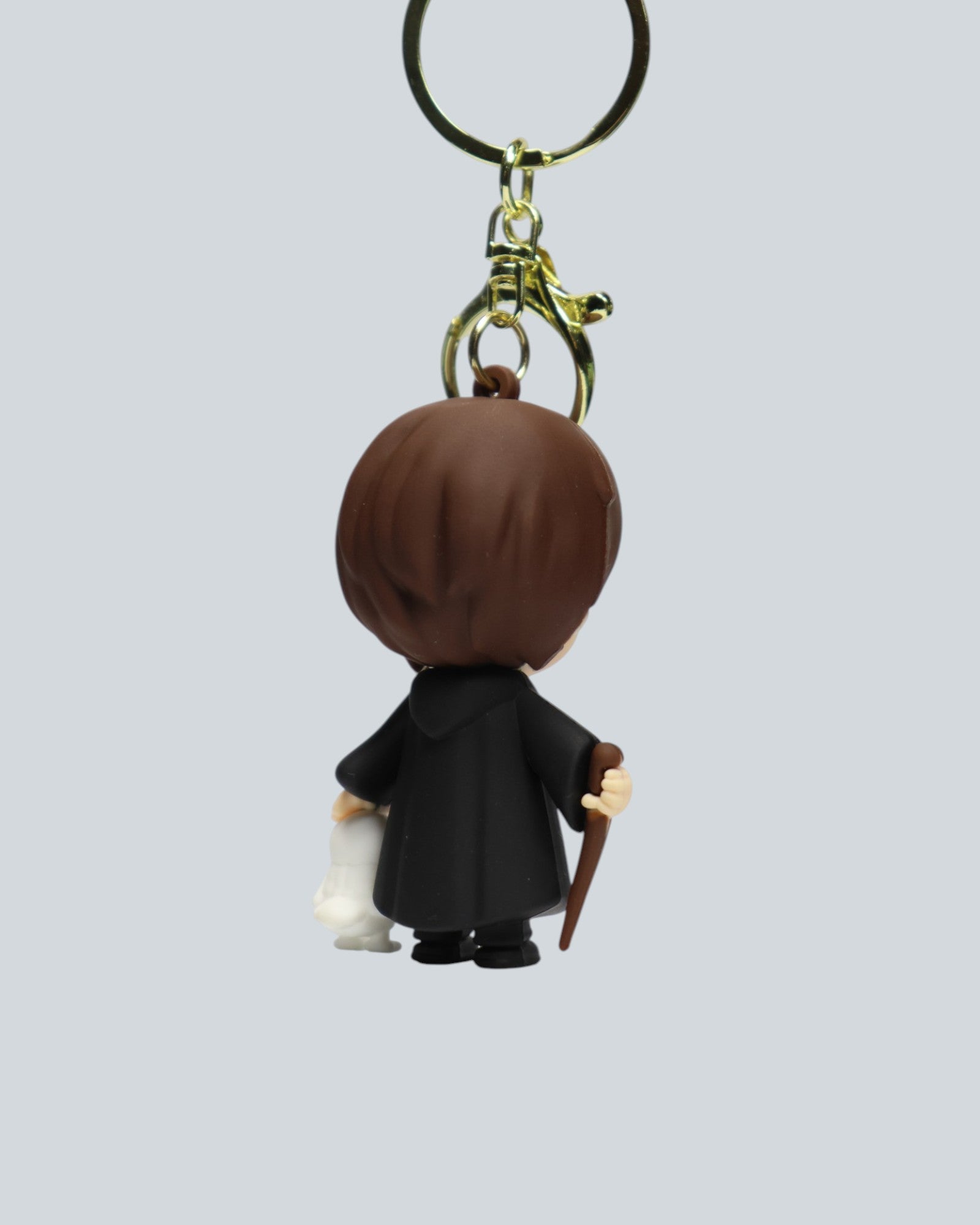 Harry Potter & Hedwig Chibi-Style Premium Silicone Keychain