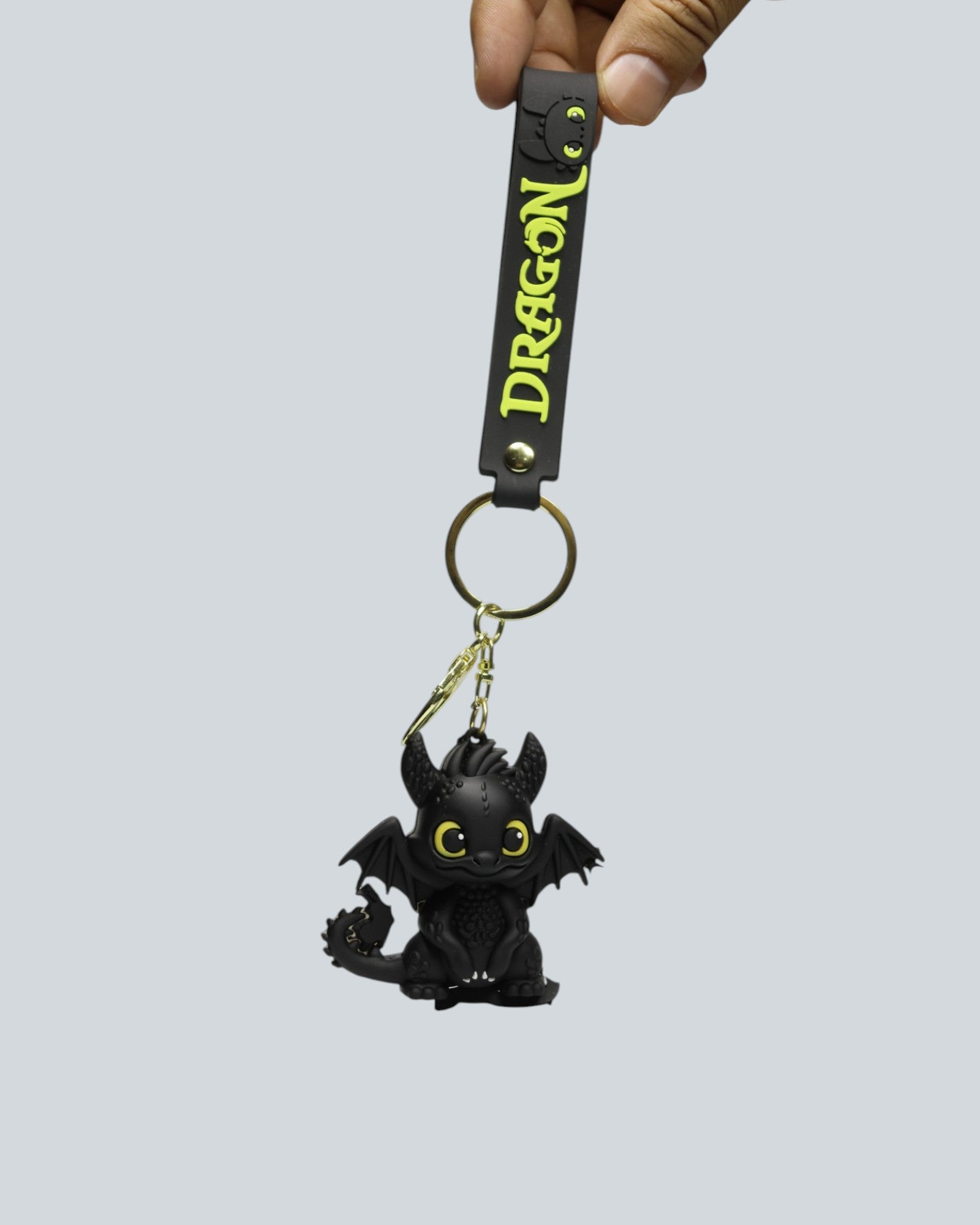 How to Train Your Dragon Toothless "Night Fury" Premium Silicone Keychain