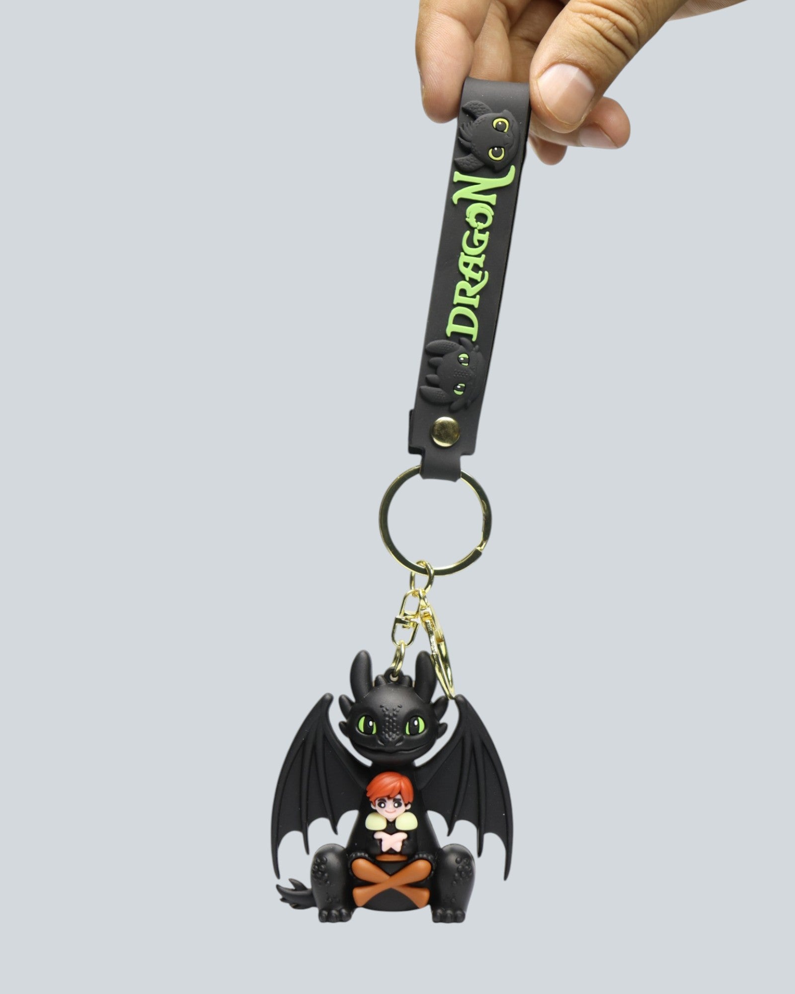 How to Train Your Dragon Toothless & Hiccup Premium Silicone Keychain