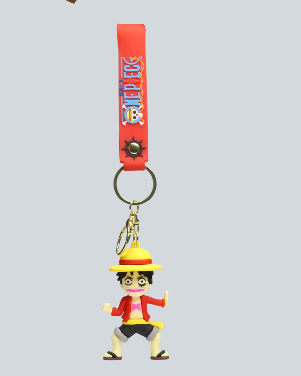 One Piece Monkey D. Luffy "King of Pirates" Silicone Keychain