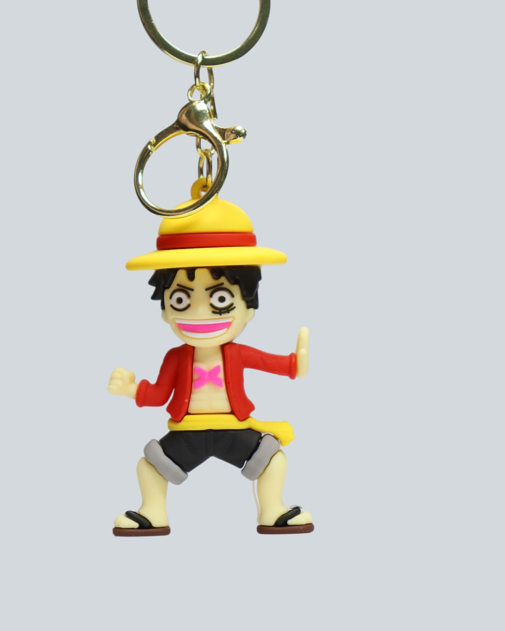 One Piece Monkey D. Luffy "King of Pirates" Silicone Keychain