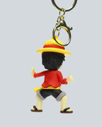 One Piece Monkey D. Luffy "King of Pirates" Silicone Keychain