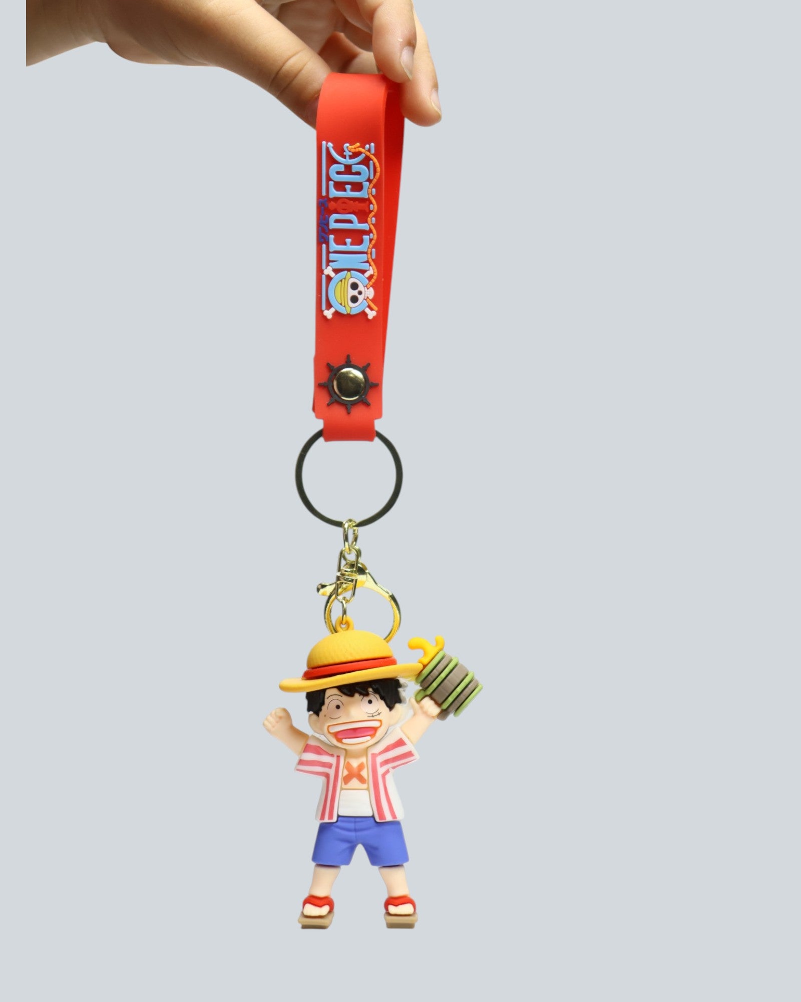 One Piece Monkey D. Luffy "Feast Mode" Silicone Keychain