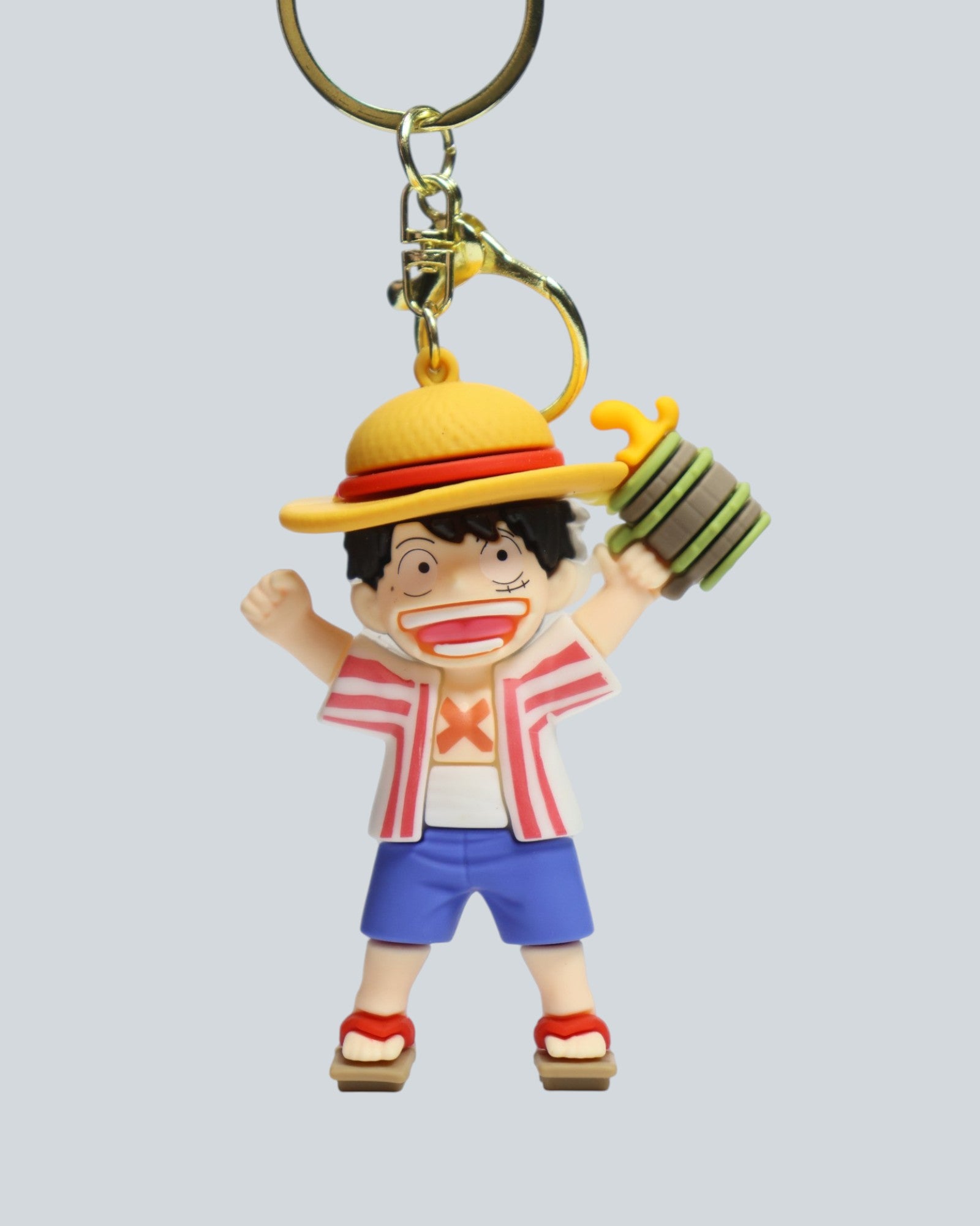 One Piece Monkey D. Luffy "Feast Mode" Silicone Keychain