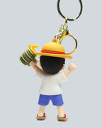 One Piece Monkey D. Luffy "Feast Mode" Silicone Keychain