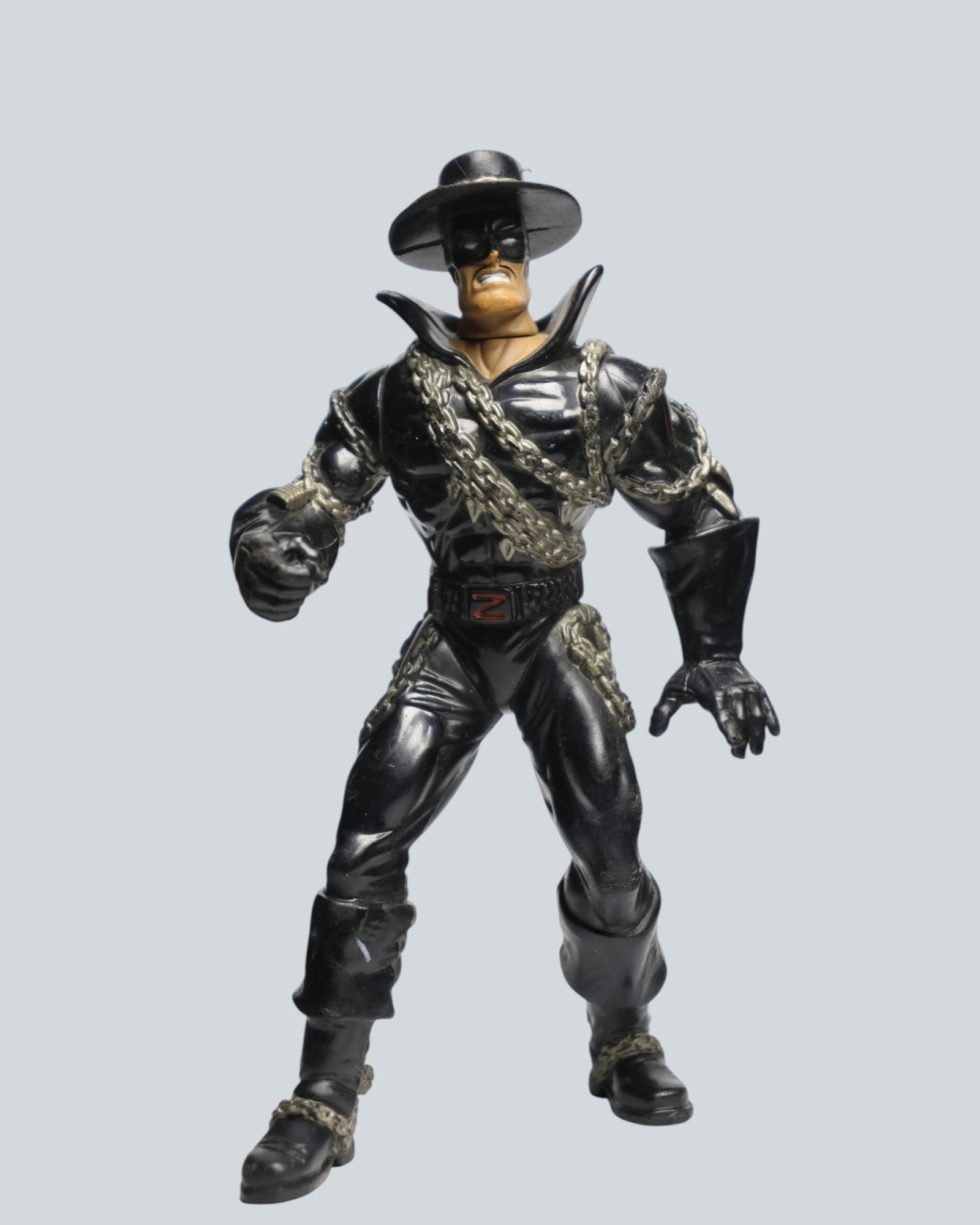 Vintage Zorro Action Figure: The Masked Avenger (Chain Detail)