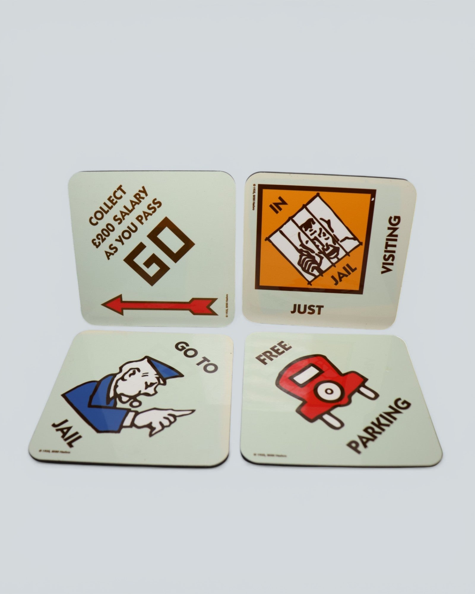 Monopoly Board Game Square Coaster Set (4-Piece)