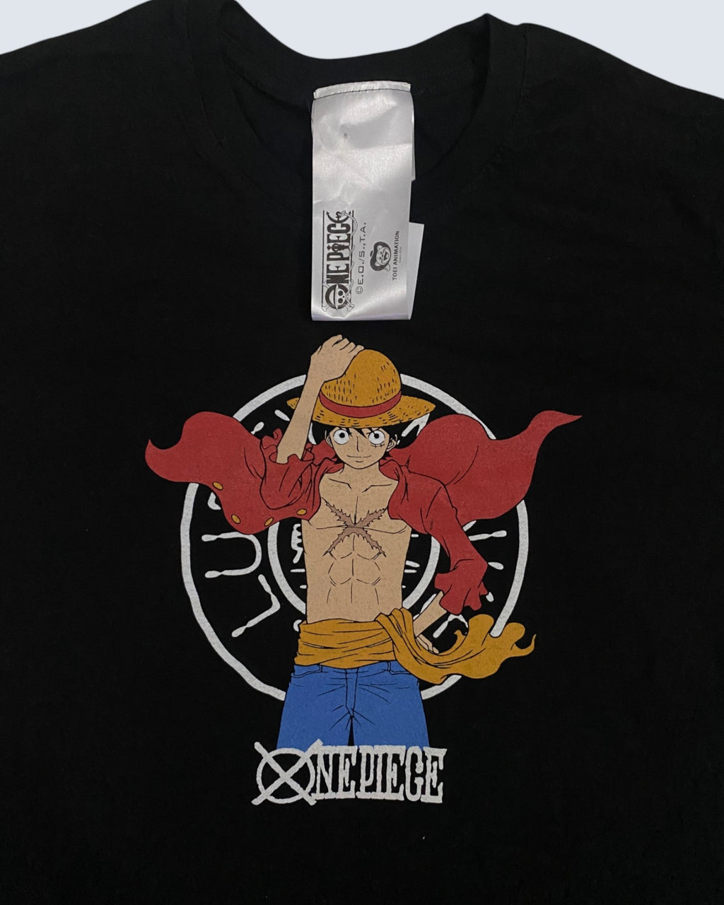 Official One Piece Monkey D. Luffy Graphic Black T-Shirt