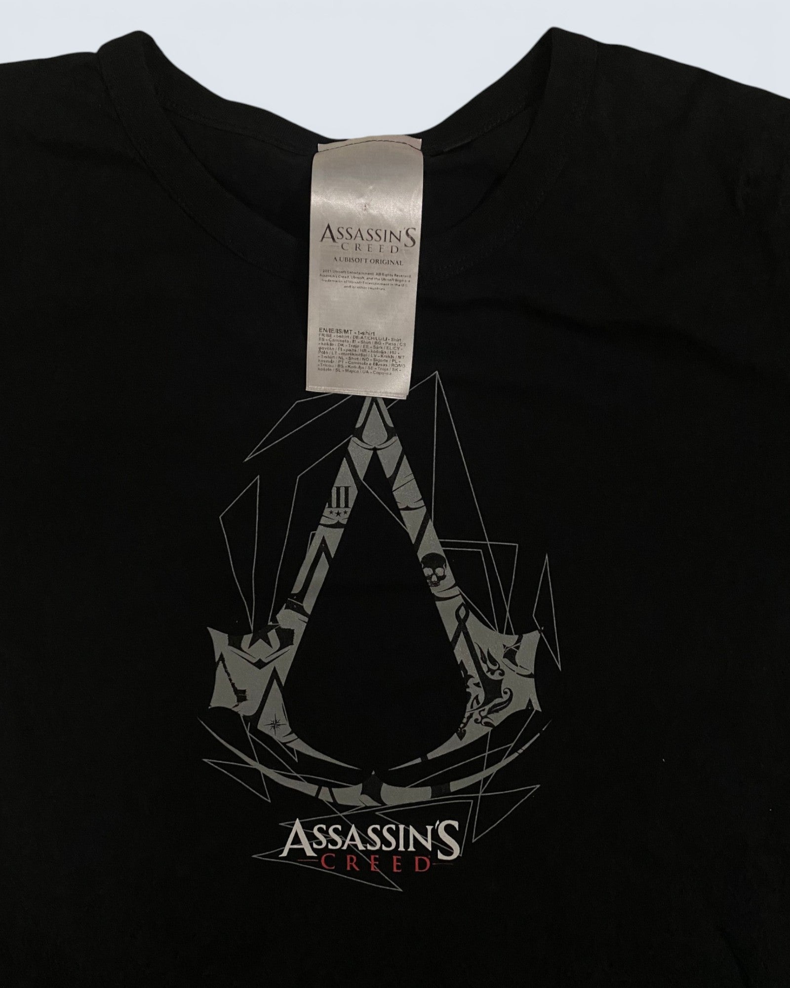 Official Ubisoft Assassin's Creed Logo Graphic Black T-Shirt