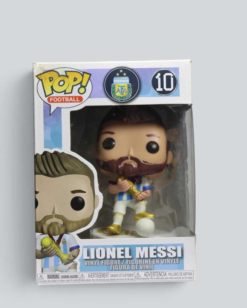 Lionel Messi Argentina "World Champion" Vinyl Figure - #10 Football Collectible