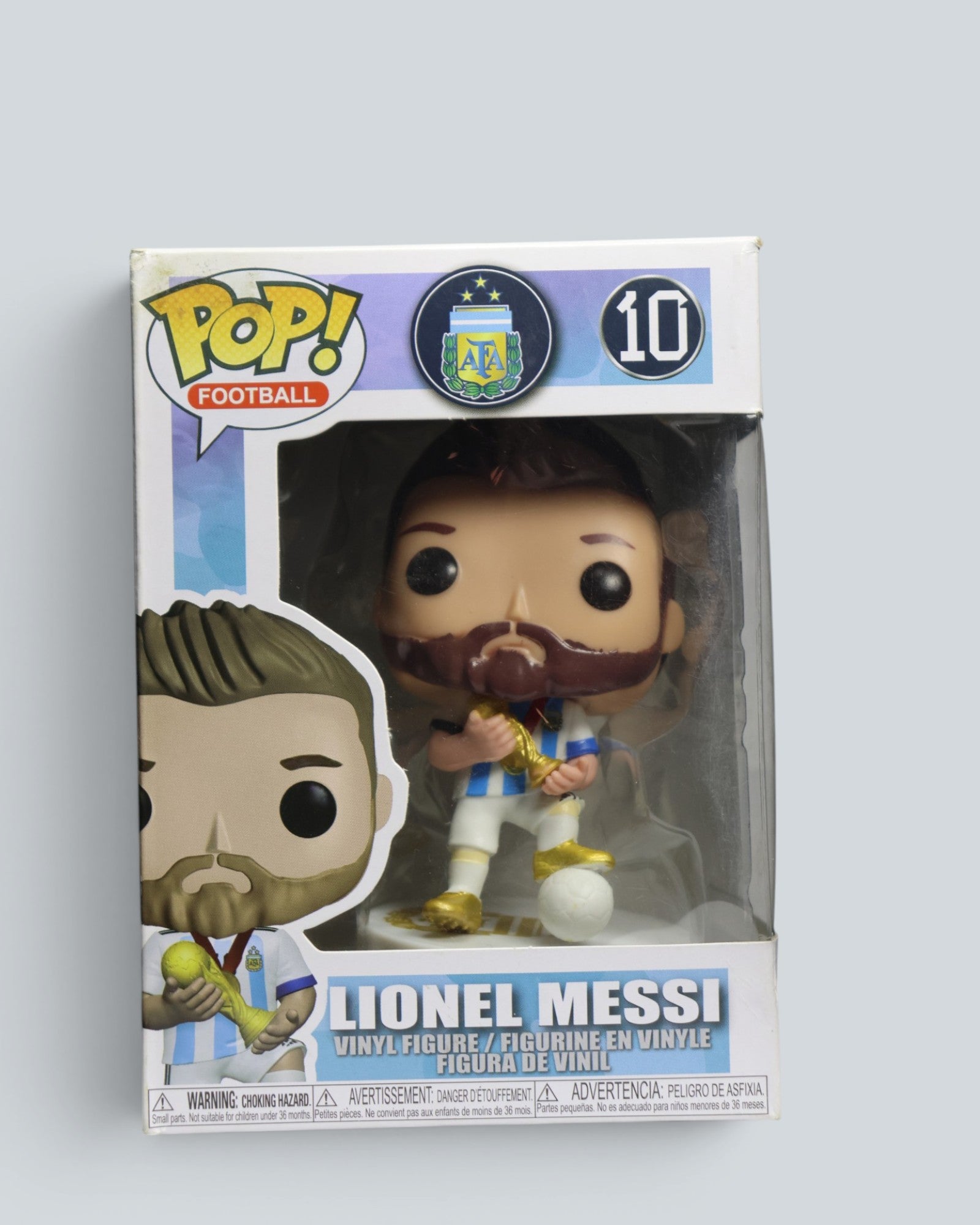 Lionel Messi Argentina "World Champion" Vinyl Figure - #10 Football Collectible