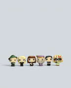 Harry Potter Hogwarts Professors & Students Miniature Figure Set - 6 Piece Collectible Bundle