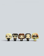 Harry Potter Hogwarts Professors & Students Miniature Figure Set - 6 Piece Collectible Bundle