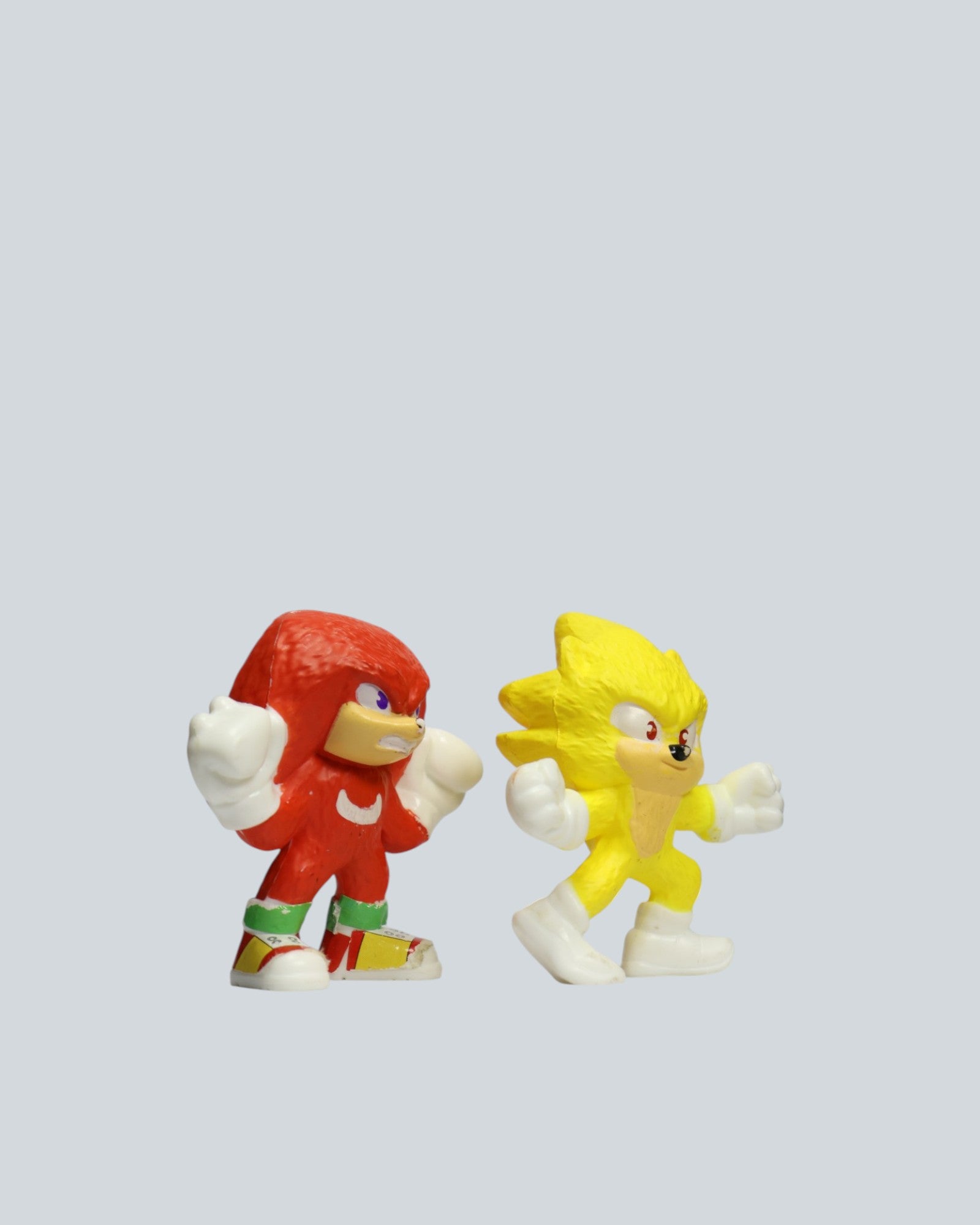Sonic the Hedgehog & Knuckles Mini Figure Set - Super Sonic & Power-Up Duo