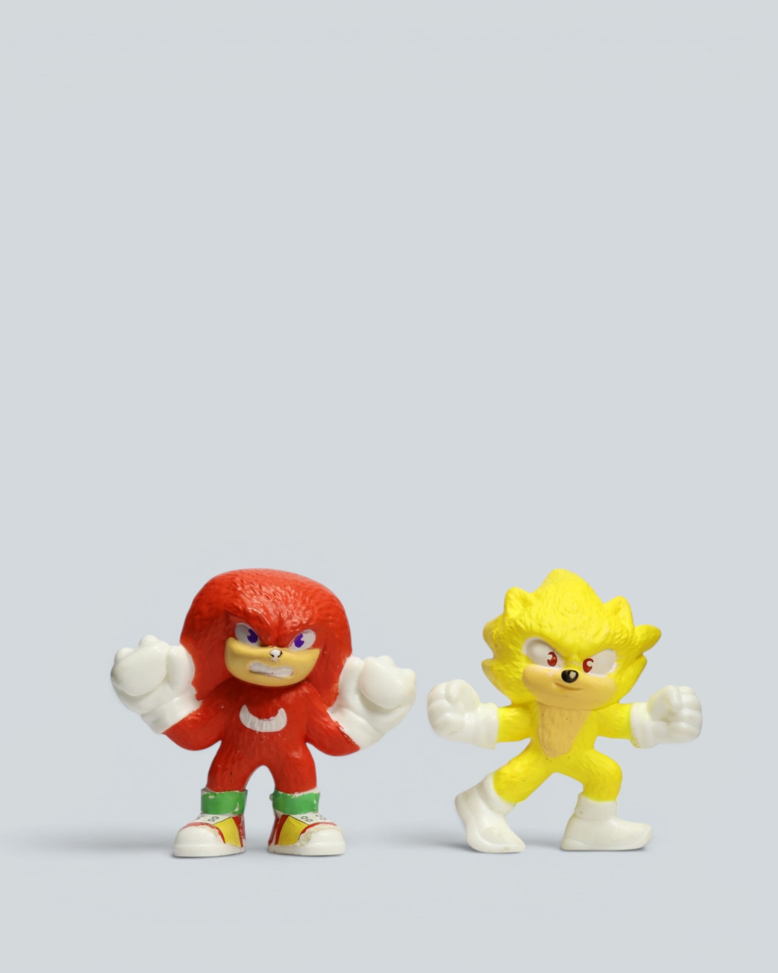 Sonic the Hedgehog & Knuckles Mini Figure Set - Super Sonic & Power-Up Duo