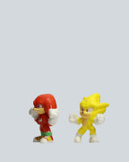 Sonic the Hedgehog & Knuckles Mini Figure Set - Super Sonic & Power-Up Duo