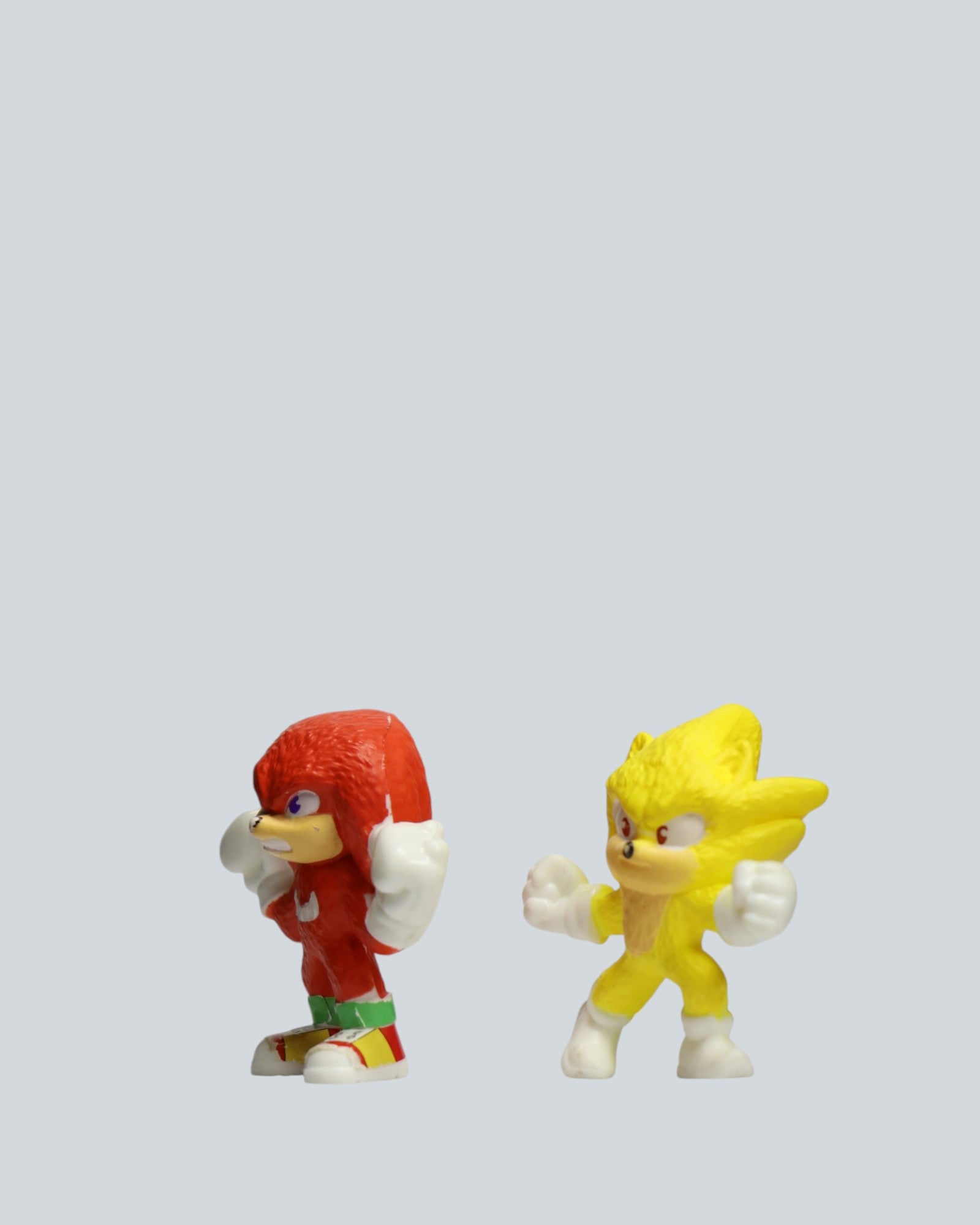 Sonic the Hedgehog & Knuckles Mini Figure Set - Super Sonic & Power-Up Duo