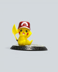 Pokémon Pikachu (Trainer Hat Edition) Collectible Figure with Branded Display Base
