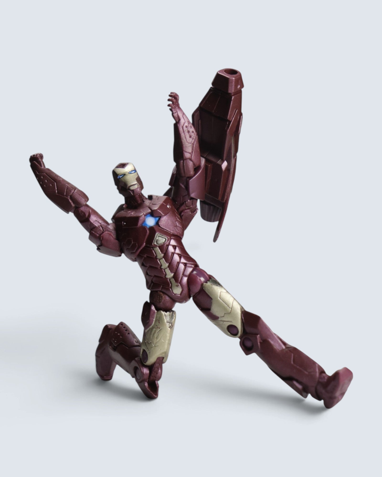 Marvel Iron Man Mark Suit Action Figure with Detachable Cannon Blaster
