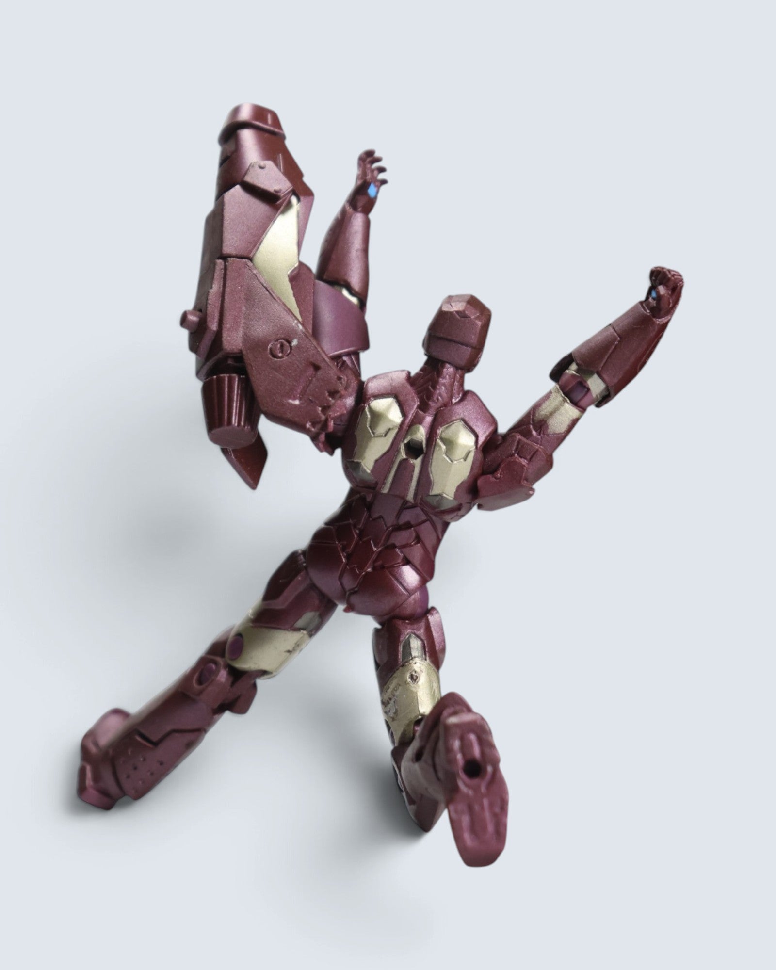 Marvel Iron Man Mark Suit Action Figure with Detachable Cannon Blaster