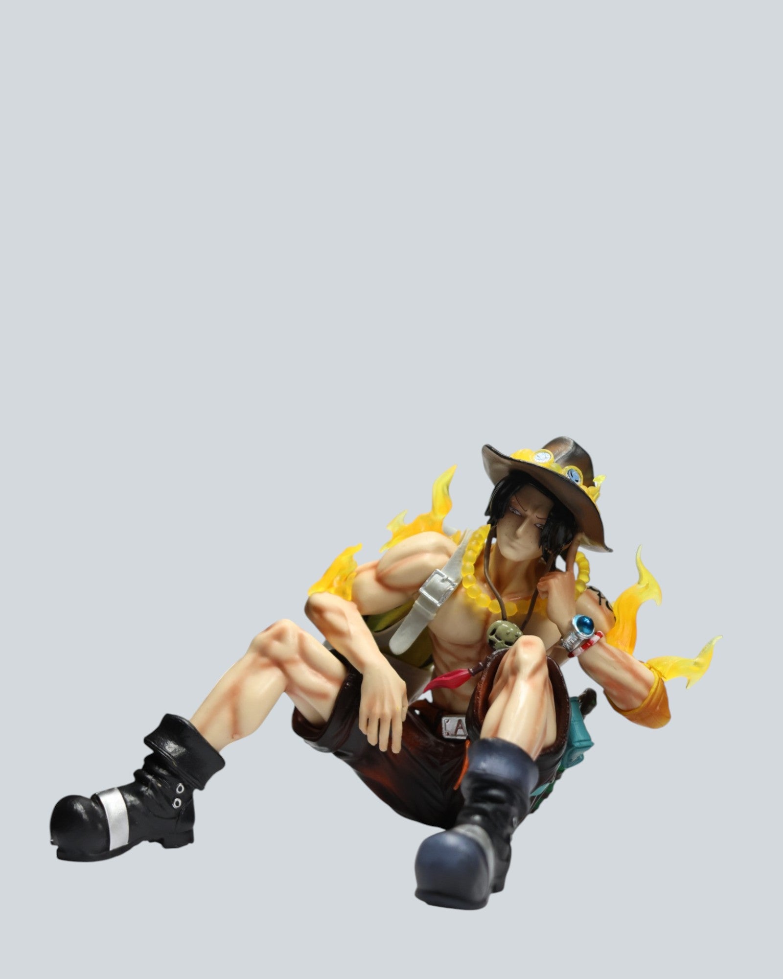 One Piece: Portgas D. Ace "Fire Fist" Statue with Wanted Poster Display
