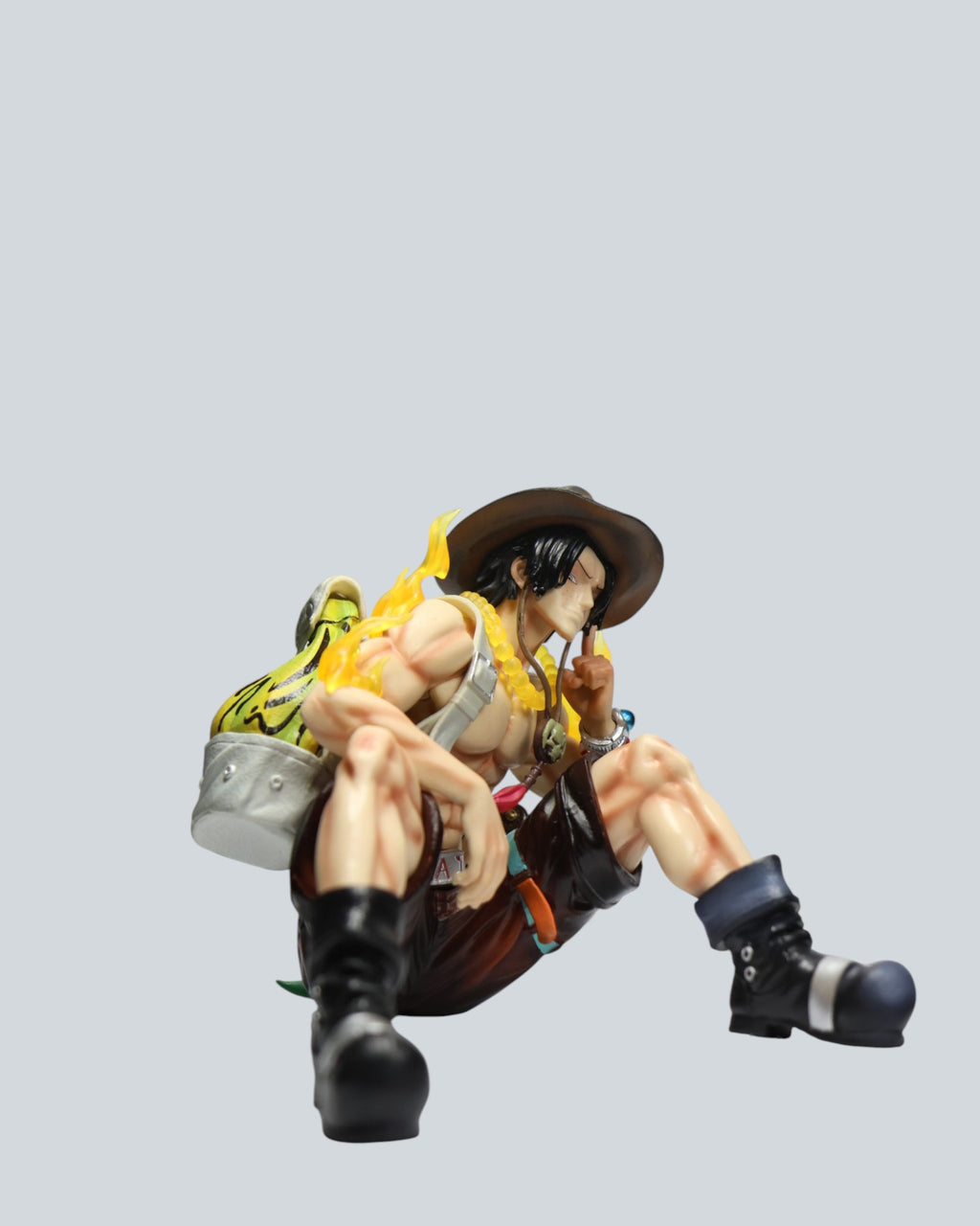 One Piece: Portgas D. Ace "Fire Fist" Statue with Wanted Poster Display