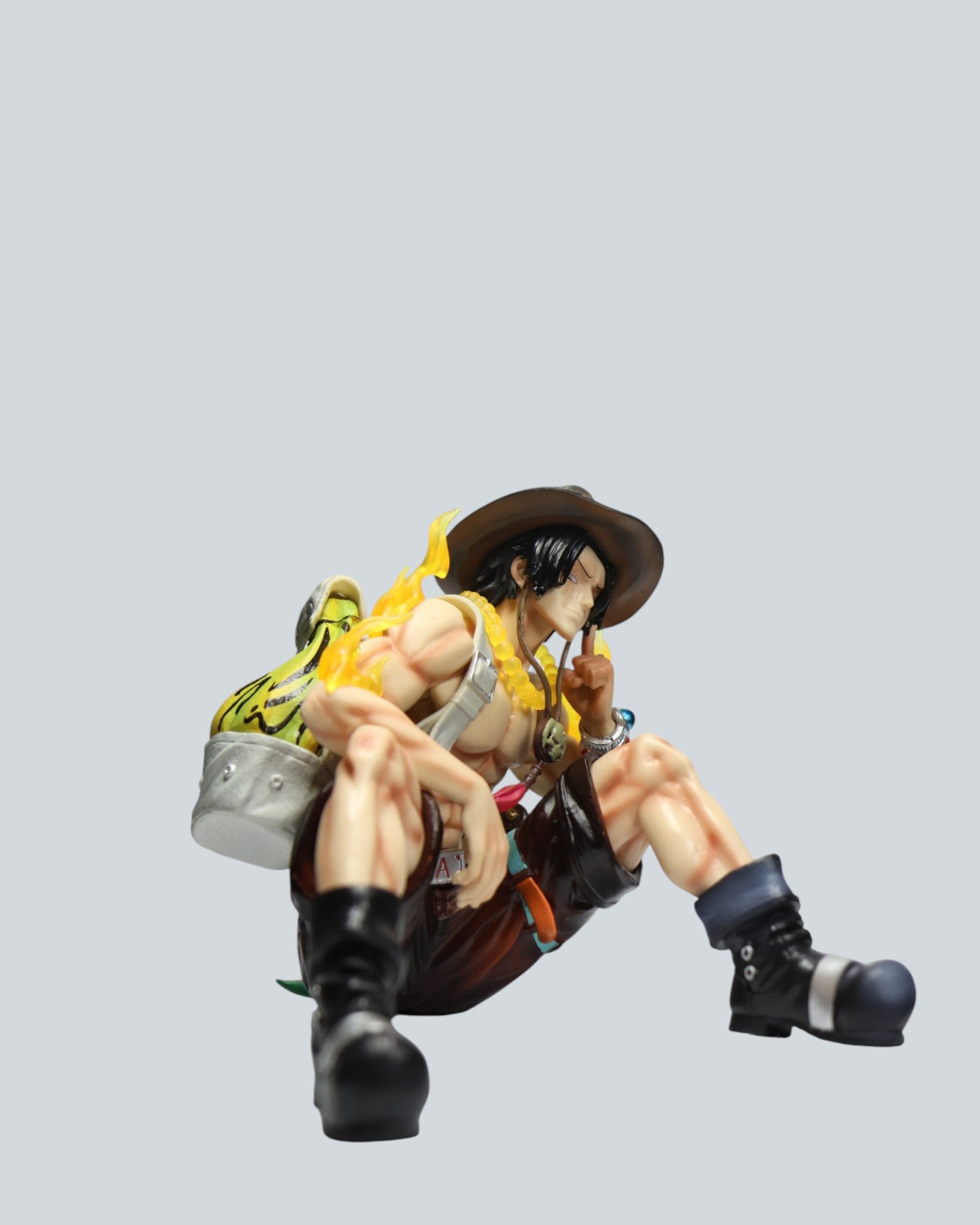 One Piece: Portgas D. Ace "Fire Fist" Statue with Wanted Poster Display
