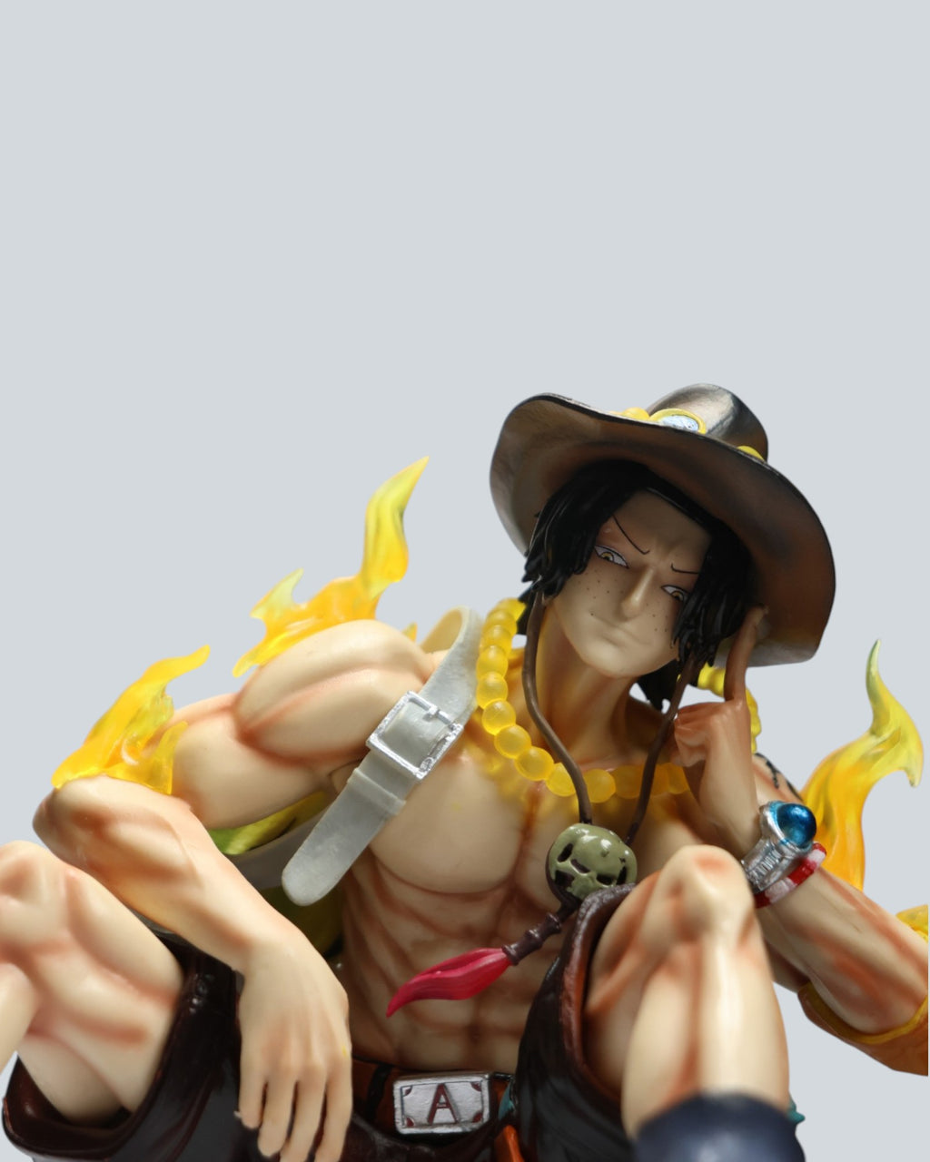 One Piece: Portgas D. Ace "Fire Fist" Statue with Wanted Poster Display