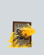 One Piece: Portgas D. Ace "Fire Fist" Statue with Wanted Poster Display
