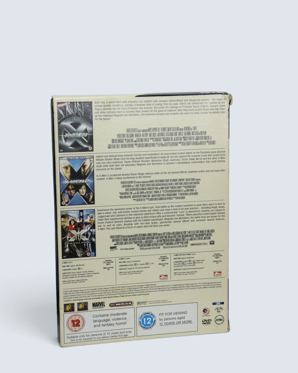 The X-Men Collection: 3-Movie DVD Box Set (X-Men, X-Men 2, X-Men: The Last Stand)