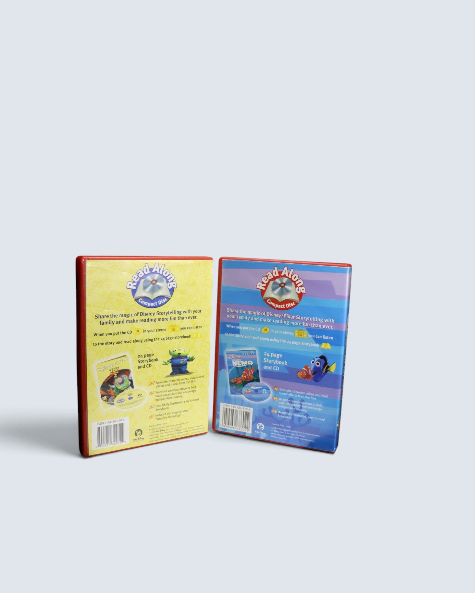 Disney Pixar Read Along 2-Disc Set: Toy Story 2 & Finding Nemo (Storybook & CD)